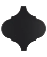 Carrelage Scale Alhambra Black Mat 12x12 cm - détail du carreau 2