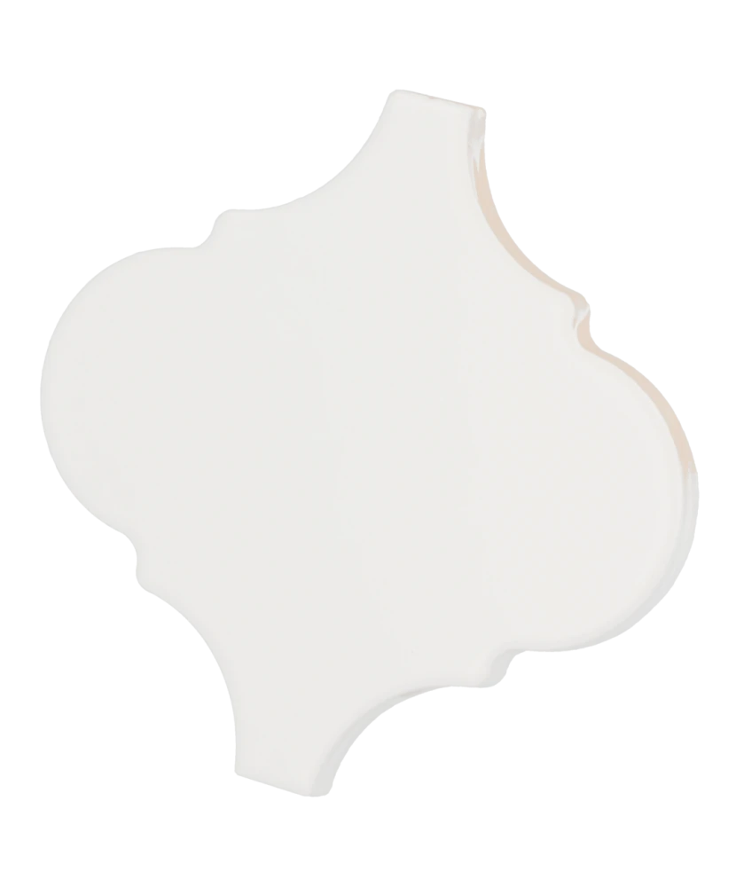 Carrelage Scale Alhambra White Mat 12x12 cm - détail du carreau