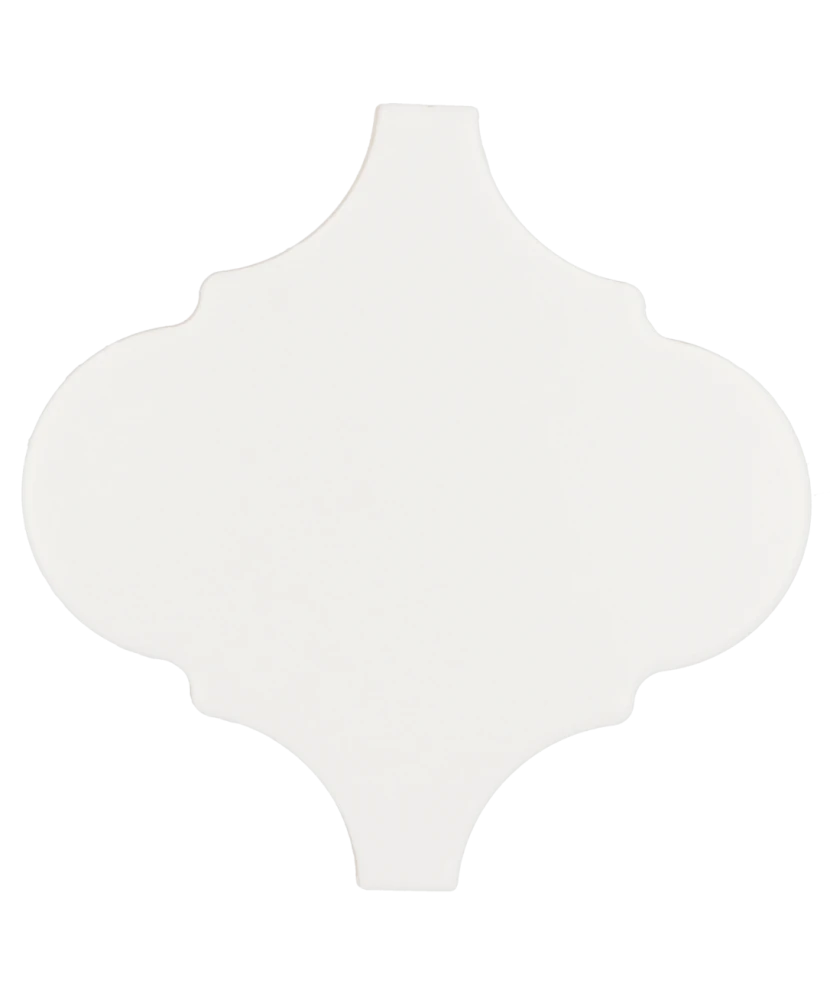 Carrelage Scale Alhambra White Mat 12x12 cm - détail du carreau 2