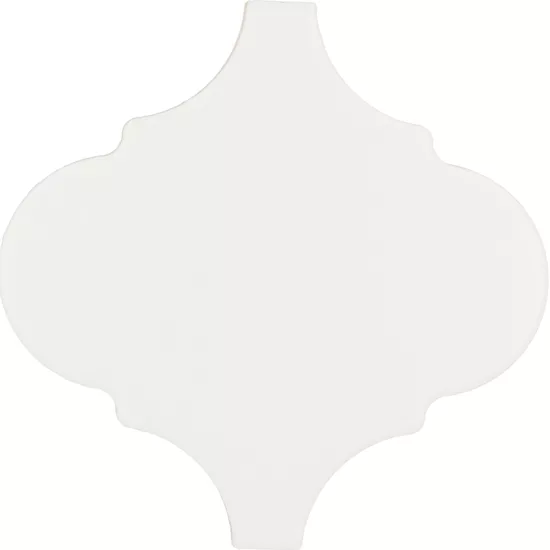 Carrelage Scale Alhambra White Mat 12x12 cm - détail du carreau 2
