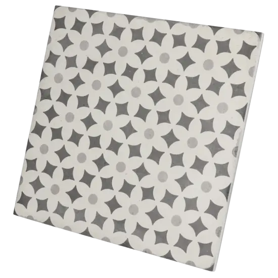 Carrelage Art Nouveau Alameda Grey 20x20 cm - vue latérale du carreau