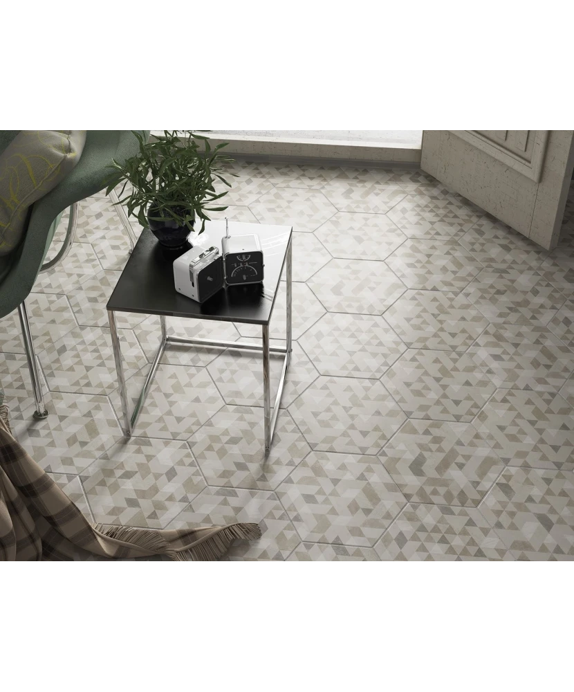 Carrelage Urban Hexagon Forest Natural 29,2x25,4 cm - vue d’ambiance