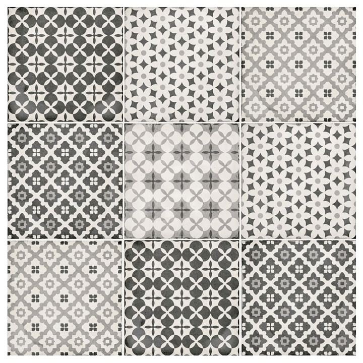 Art Nouveau Alameda Grey 20x20 cm - carrelage NAIS - image 2