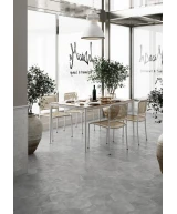 Carrelage Urban Hexagon Silver 29,2x25,4 cm - vue d’ambiance