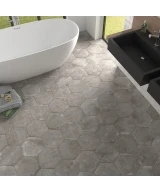 Carrelage Urban Hexagon Silver 29,2x25,4 cm - vue d’ambiance 2