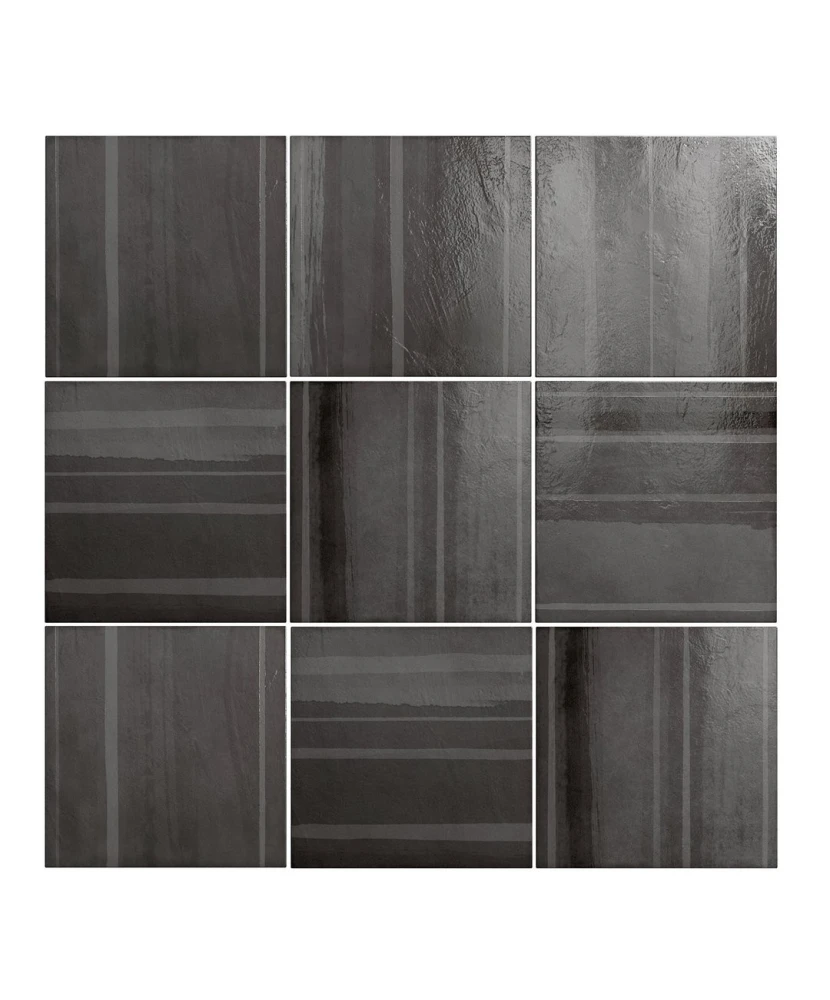 Carrelage Habitat Cala Obsidian 20x20 cm - détail du carreau 3