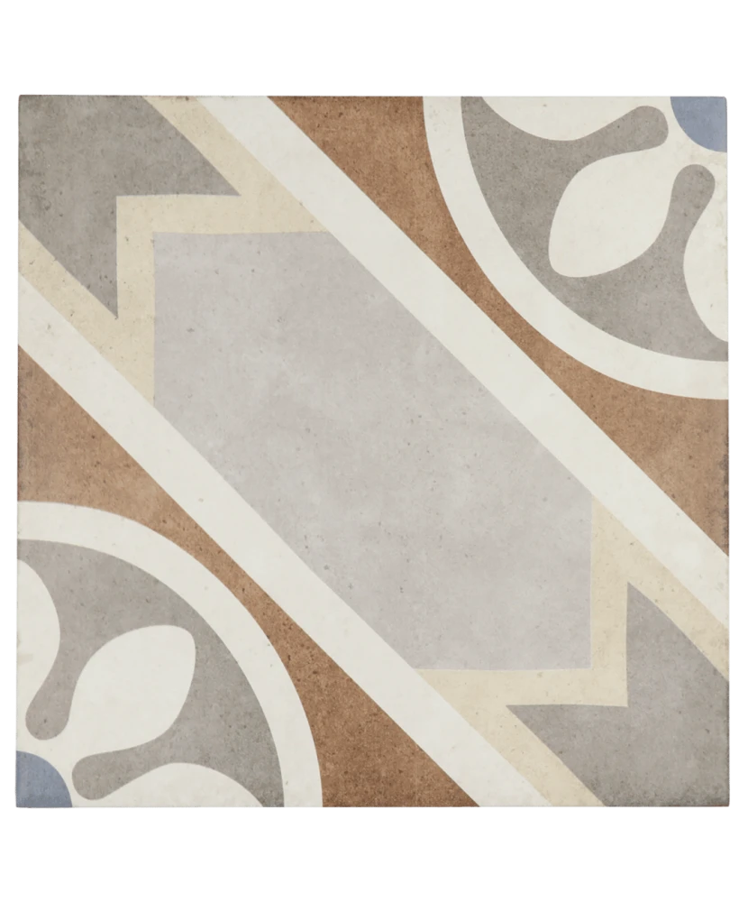 Carrelage Art Nouveau Apollo Colour 20x20 cm - vue de face du carreau