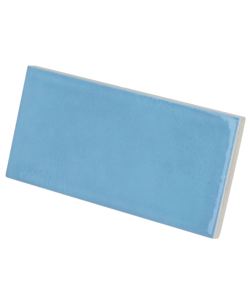 Carrelage Village Azure Blue 6,5x13,2 cm - détail du carreau