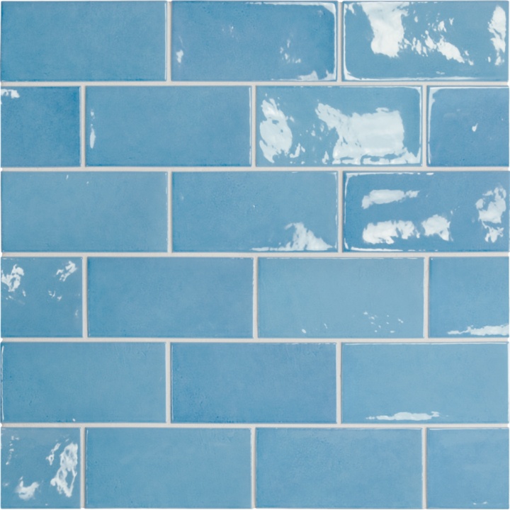 Village Azure Blue 6.5x13.2 cm - carrelage NAIS - image 2