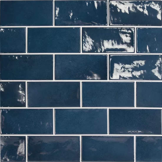 Carrelage Village Royal Blue 6,5x13,2 cm - détail du carreau 2