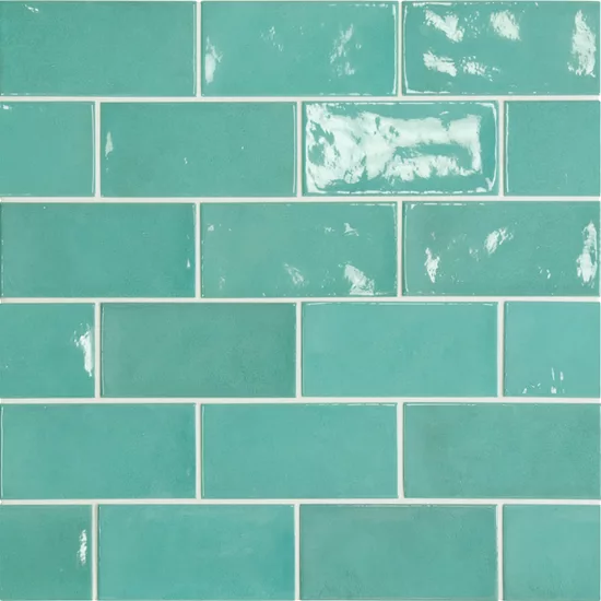 Carrelage Village Teal 6,5x13,2 cm - détail du carreau 2