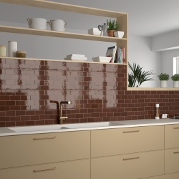 Village Walnut Brown 6.5x13.2 cm - carrelage NAIS - image 4