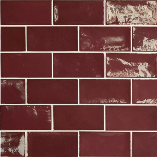 Carrelage Village Aubergine 6,5x13,2 cm - détail du carreau 2