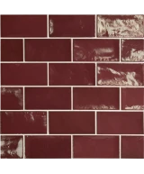 Carrelage Village Aubergine 6,5x13,2 cm - détail du carreau 2