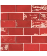 Carrelage Village Volcanic Red 6,5x13,2 cm - détail du carreau 2