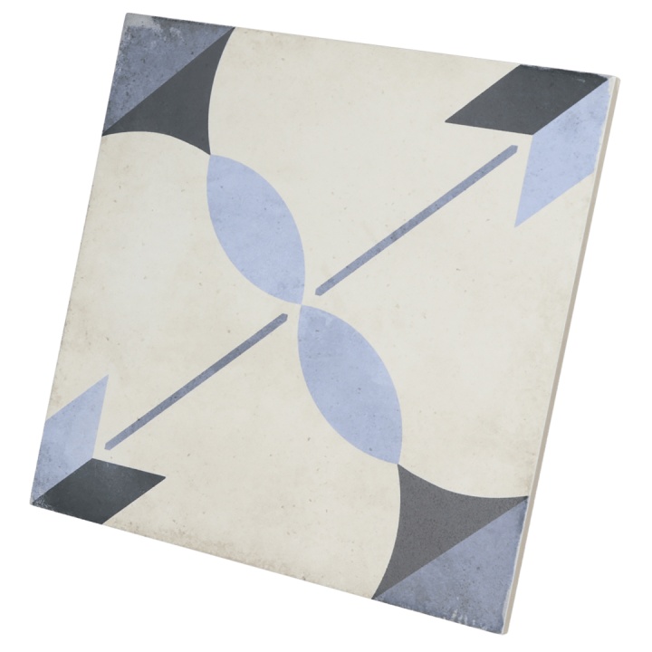 Art Nouveau Arcade Blue 20x20 cm - carrelage NAIS