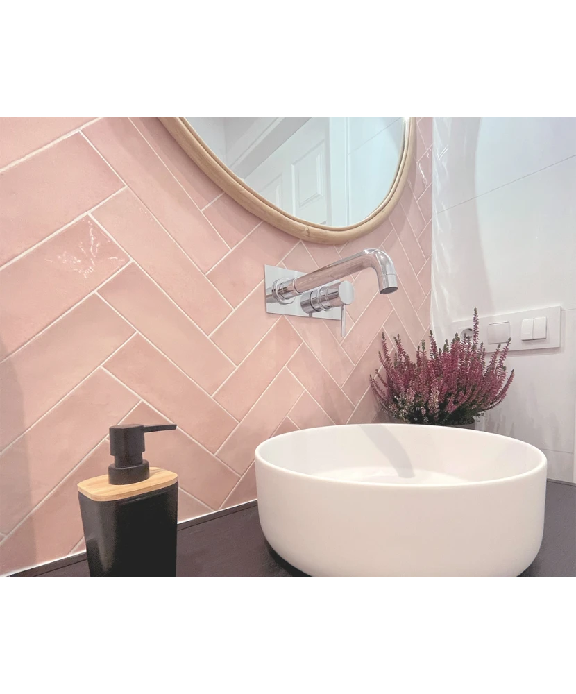 Carrelage Village Rose Gold 6,5x20 cm - vue d’ambiance 4