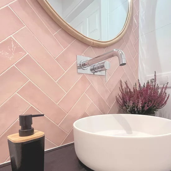 Carrelage Village Rose Gold 6,5x20 cm - vue d’ambiance 4