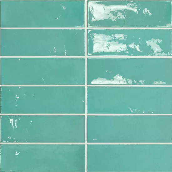 Carrelage Village Teal 6,5x20 cm - détail du carreau 2