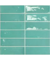 Carrelage Village Teal 6,5x20 cm - détail du carreau 2