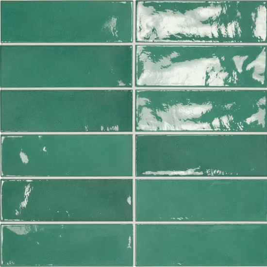 Carrelage Village Esmerald Green 6,5x20 cm - détail du carreau 2