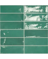 Carrelage Village Esmerald Green 6,5x20 cm - détail du carreau 2