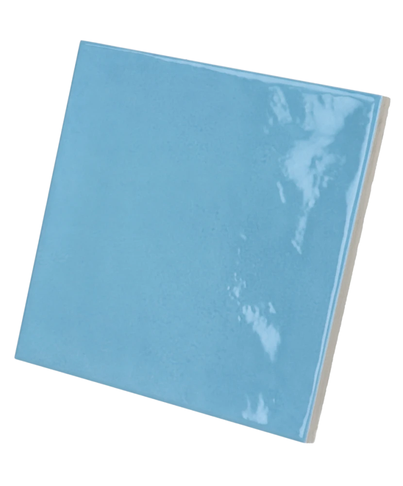 Carrelage Village Azure Blue 13,2x13,2 cm - détail du carreau