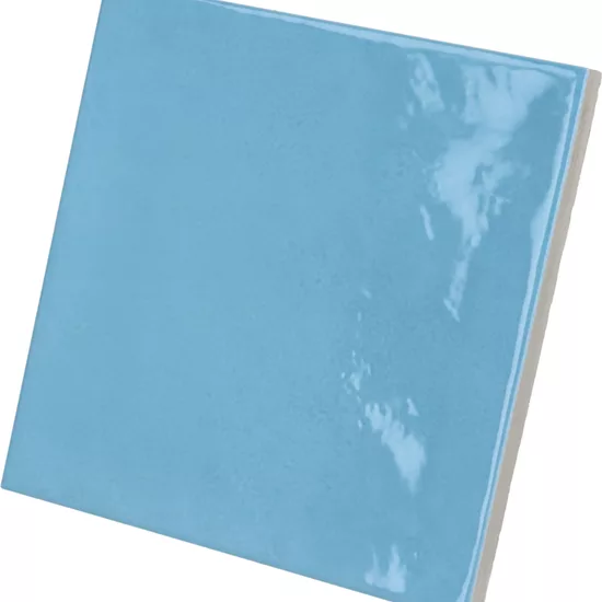 Carrelage Village Azure Blue 13,2x13,2 cm - détail du carreau