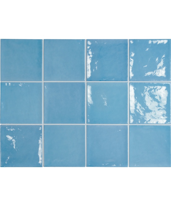 Village Azure Blue 13.2x13.2 cm - carrelage NAIS - image 2