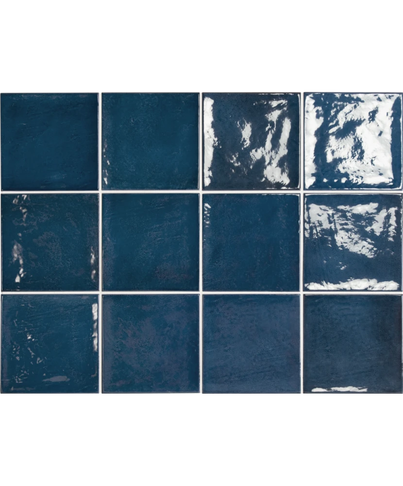 Carrelage Village Royal Blue 13,2x13,2 cm - détail du carreau 2