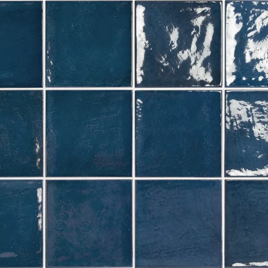 Carrelage Village Royal Blue 13,2x13,2 cm - détail du carreau 2