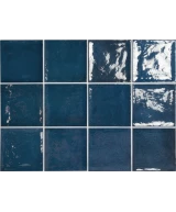 Carrelage Village Royal Blue 13,2x13,2 cm - détail du carreau 2