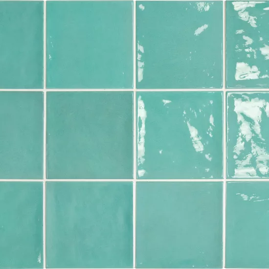 Carrelage Village Teal 13,2x13,2 cm - détail du carreau 2