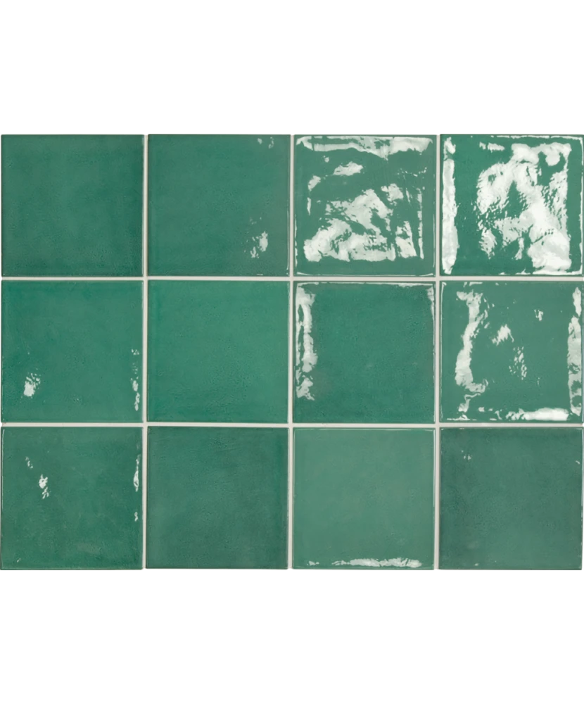 Carrelage Village Esmerald Green 13,2x13,2 cm - détail du carreau 2