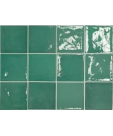 Carrelage Village Esmerald Green 13,2x13,2 cm - détail du carreau 2