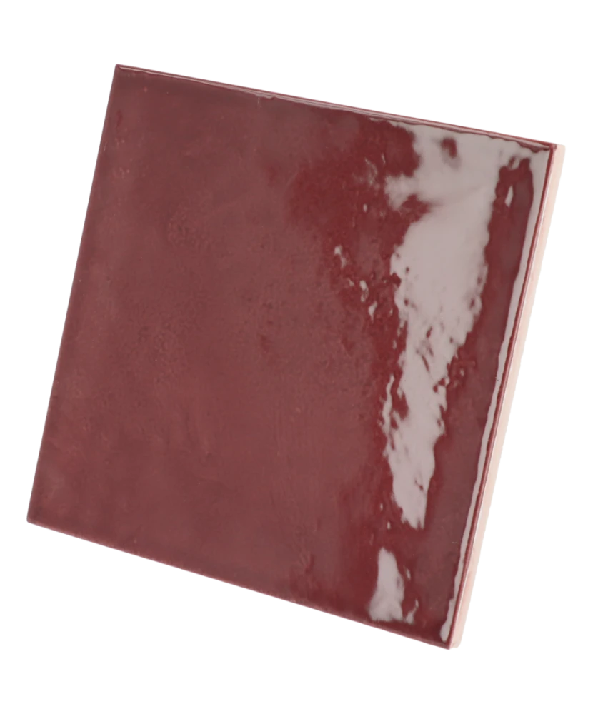 Carrelage Village Aubergine 13,2x13,2 cm - détail du carreau