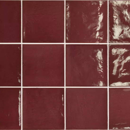 Carrelage Village Aubergine 13,2x13,2 cm - détail du carreau 2