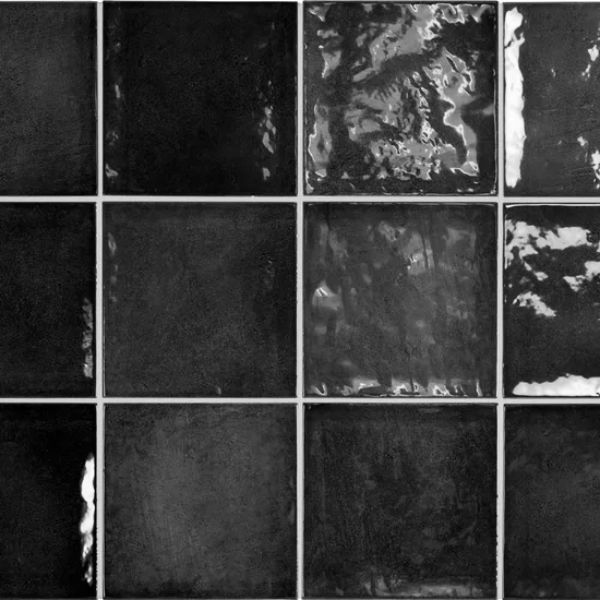 Carrelage Village Black 13,2x13,2 cm - détail du carreau 2