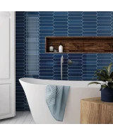 Carrelage Arrow Adriatic Blue 5x25 cm - vue d’ambiance