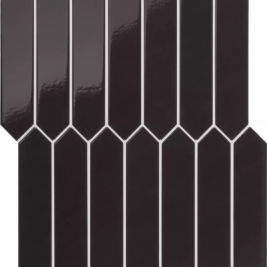 Carrelage Arrow Black 5x25 cm - détail du carreau