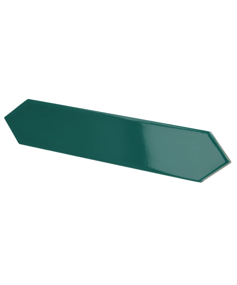 Carrelage Arrow Blue Canard 5x25 cm - vue latérale du carreau