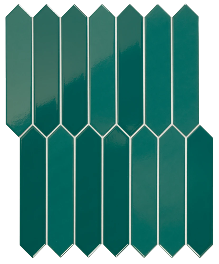 Carrelage Arrow Blue Canard 5x25 cm - détail du carreau