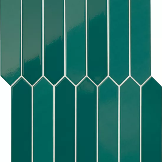 Carrelage Arrow Blue Canard 5x25 cm - détail du carreau