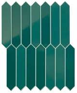 Carrelage Arrow Blue Canard 5x25 cm - détail du carreau