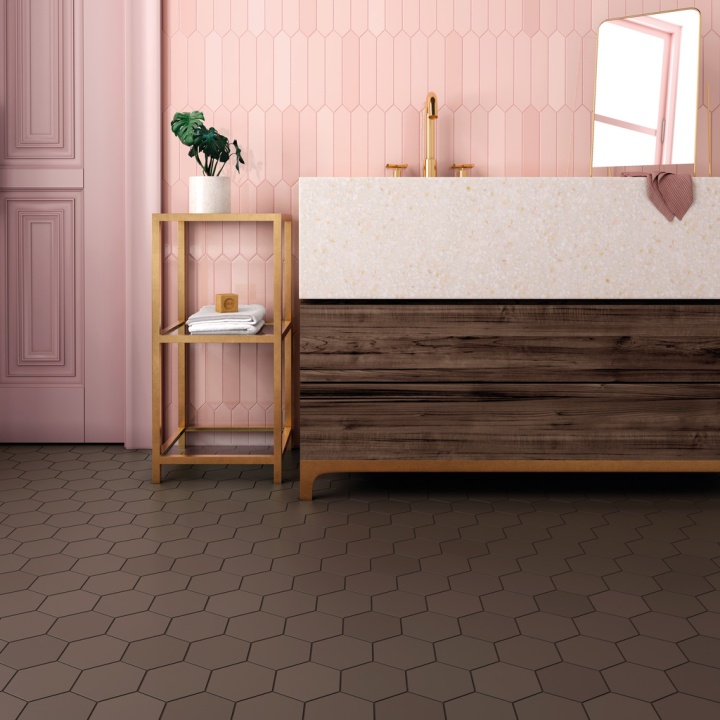 Arrow Blush Pink 5x25 cm - carrelage NAIS - image 4