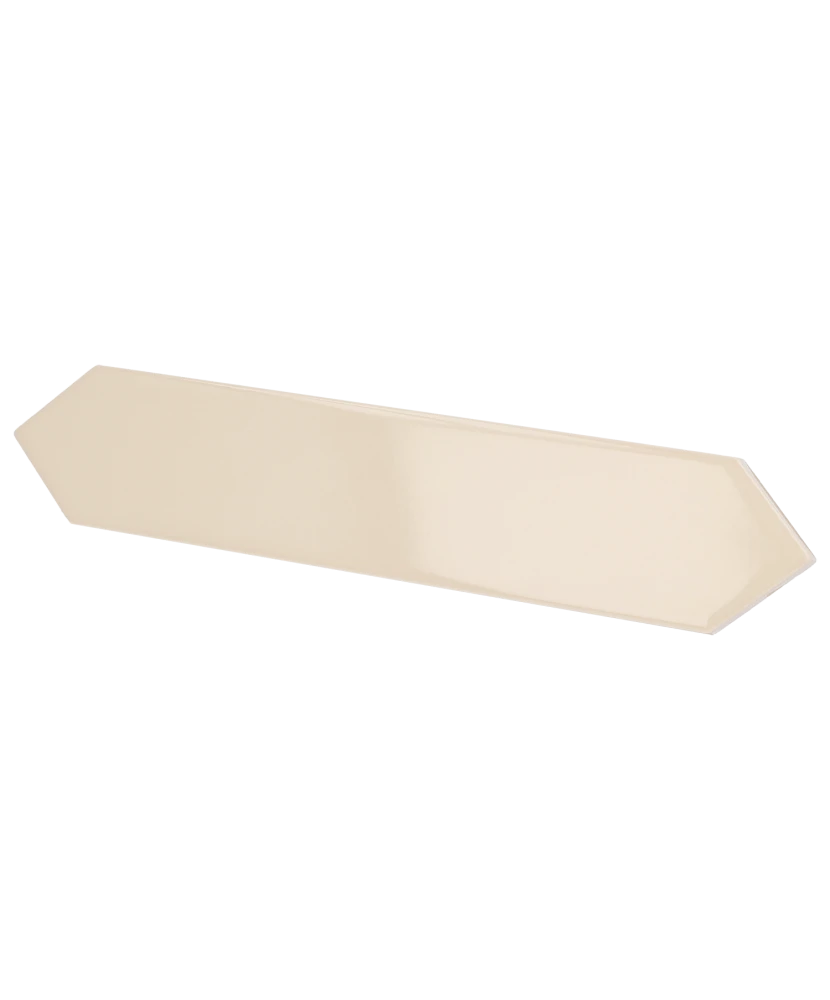 Carrelage Arrow Gardenia Cream 5x25 cm - vue latérale du carreau