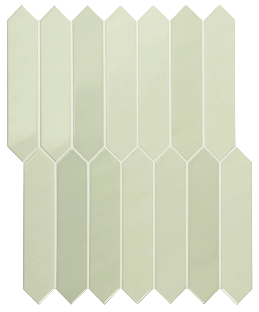 Carrelage Arrow Green Halite 5x25 cm - détail du carreau