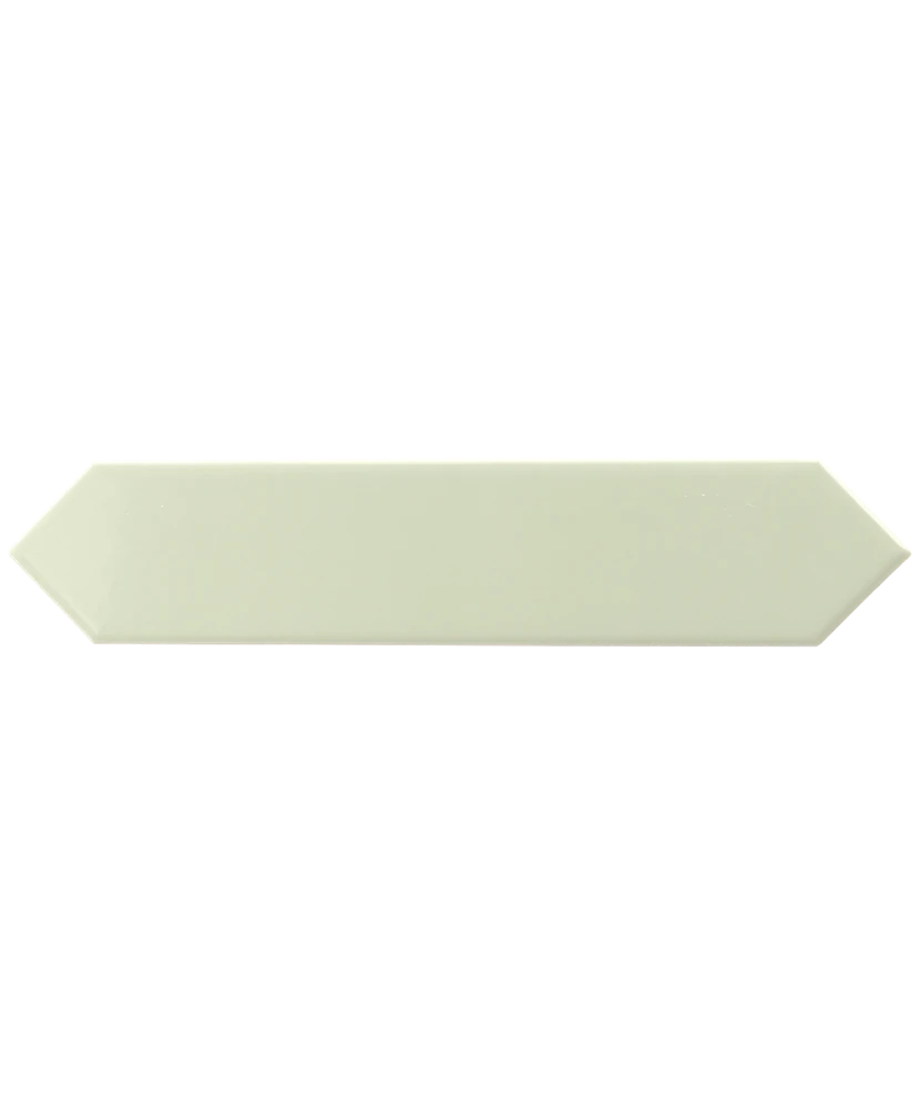 Carrelage Arrow Green Halite 5x25 cm - vue de face du carreau