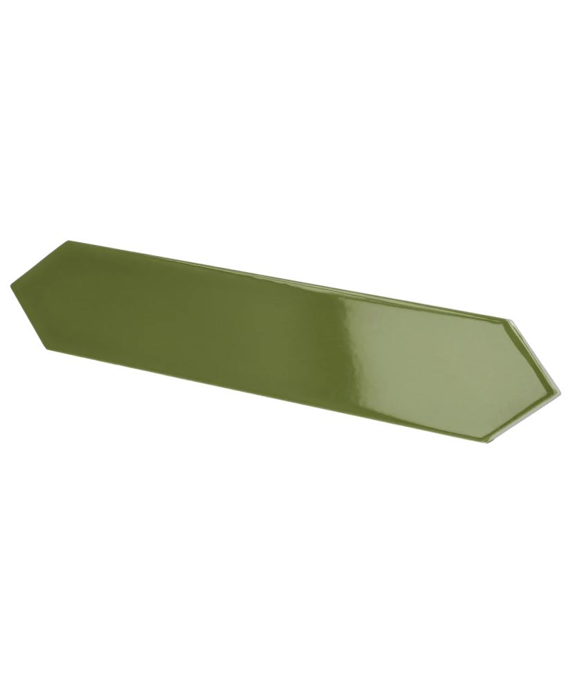 Carrelage Arrow Green Kelp 5x25 cm - vue latérale du carreau