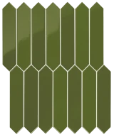 Carrelage Arrow Green Kelp 5x25 cm - détail du carreau